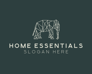 Geometric Animal Elephant logo design