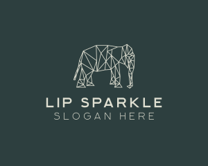 Geometric Animal Elephant logo design