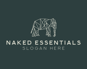 Geometric Animal Elephant logo design