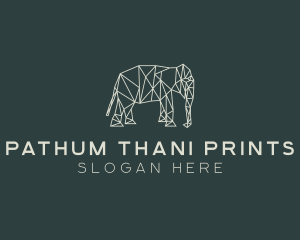 Geometric Animal Elephant logo