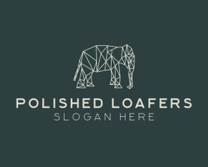 Geometric Animal Elephant logo design