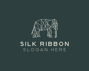 Geometric Animal Elephant logo design