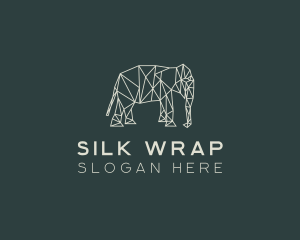 Geometric Animal Elephant logo design