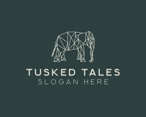 Geometric Animal Elephant logo