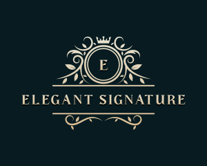 Elegant Royal Crown logo design