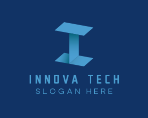 Modern Tech Letter I logo design