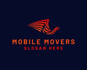 Bird Logistics Mover logo design