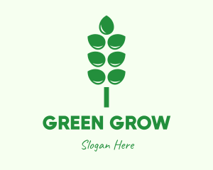 Green Agricultural Crops logo design