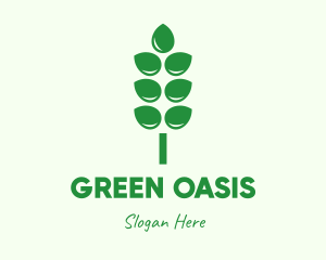 Green Agricultural Crops logo design