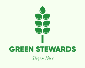 Green Agricultural Crops logo design