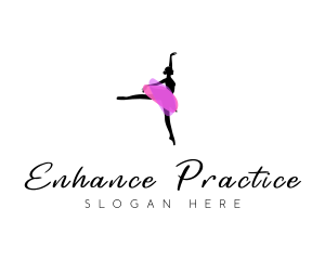 Ballerina Woman Performer logo design