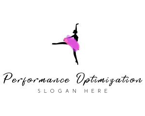 Ballerina Woman Performer logo design