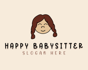 Happy Kid Girl  logo design