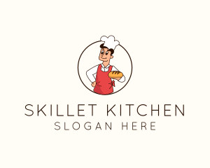 Bread Maker Chef logo design