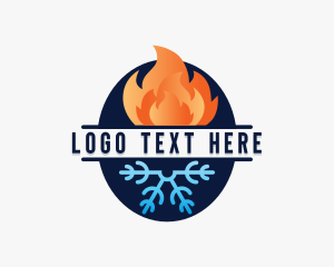 Fire Snowflake HVAC logo