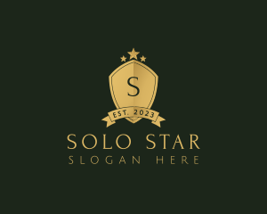 Elegant Shield Star logo design