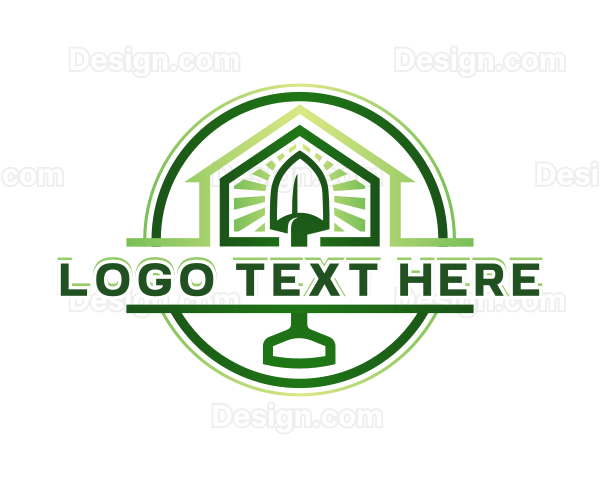 Gardening Shovel Landscaping Logo