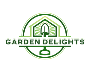 Gardening Shovel Landscaping logo design