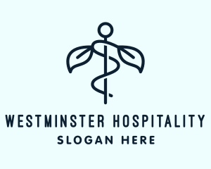 Medical Leaf Hospital logo design