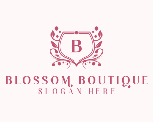 Floral Feminine Boutique logo design