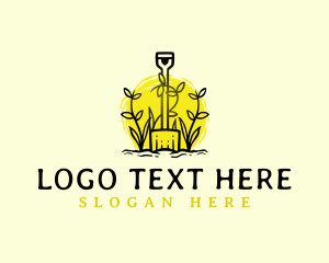 Shovel Plant Gardening  Logo