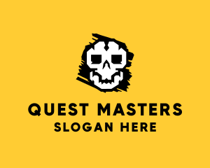Horror Gamer Skull  logo