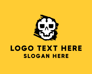 Rpg - Horror Gamer Skull logo design