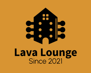 Acoustic Guitar House logo design