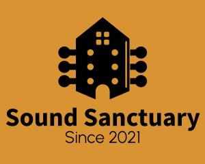 Acoustic Guitar House logo design