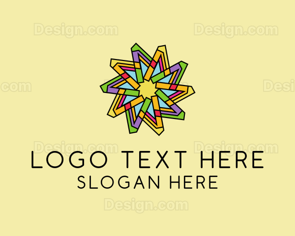 Colorful Flower Pattern Logo