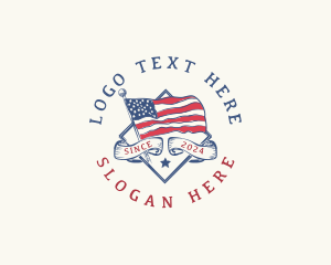 USA American Flag logo