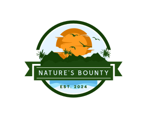 Nature Mountain Travel logo design