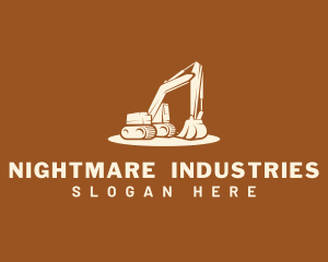 Industrial Construction Excavator logo design