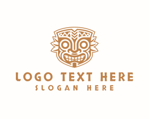 Tribal Mask Maori logo