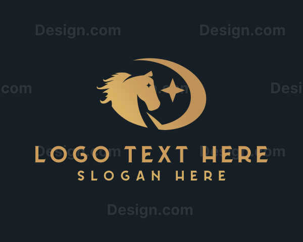 Horse Equestrian Stallion Logo