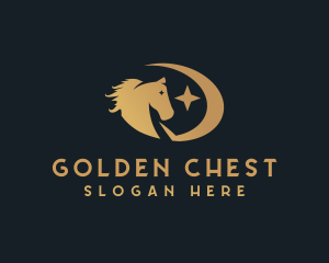 Horse Equestrian Stallion logo design