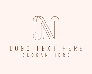 Modern Letter N Business Logo