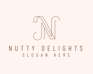 Modern Letter N Business logo design