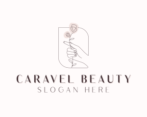 Hand Florist Beauty logo design