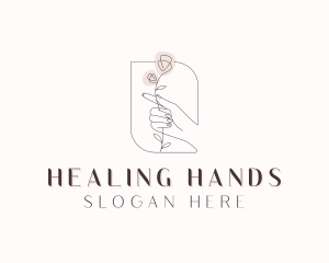 Hand Florist Beauty logo design