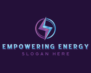 Lightning Electric Energy logo design