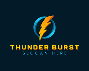 Lightning Thunder Energy logo design