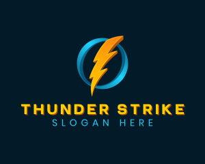 Lightning Thunder Energy logo design