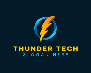 Lightning Thunder Energy logo design