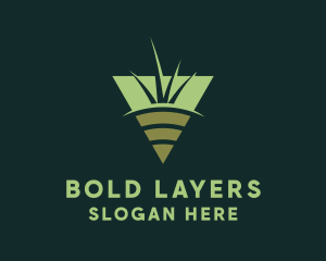 Grass Soil Gardening logo design