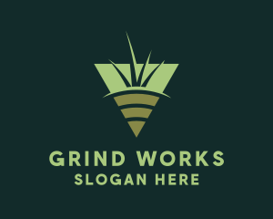 Grass Soil Gardening logo design