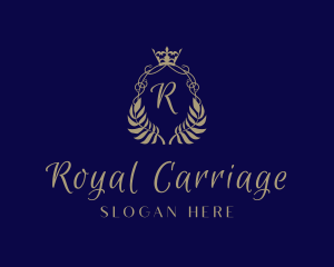 Royal Crown Ornament logo design