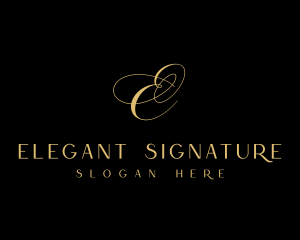 Gold Premium Event Styling logo design