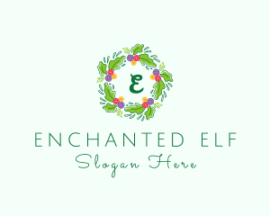 Wedding Flower Wreath logo design