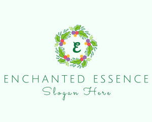 Wedding Flower Wreath logo design